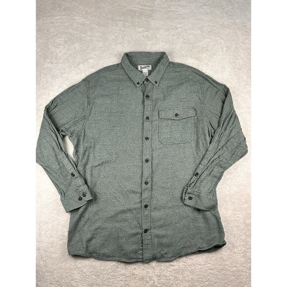 Duluth Trading Mens Free Swinging Twist Shirt 2XL Tall Green Relaxed Fit - Picture 1 of 7